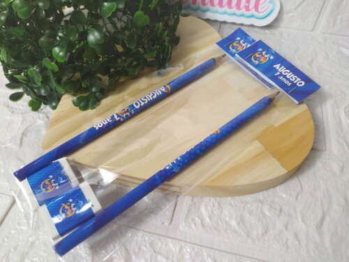 Kit Escolar Lápis + Borracha Sonic o Filme