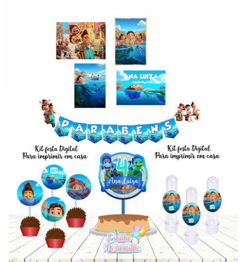 Kit Festa Digital Luca Disney - Para Imprimir em casa