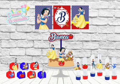 Kit Festa em Casa Branca de Neve