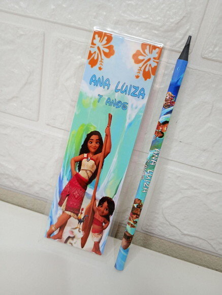 Kit Lápis + Mini Régua Moana 2