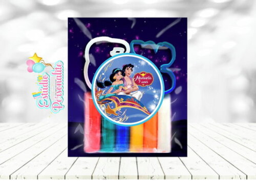 Kit Massinha Aladdin e Jasmine.