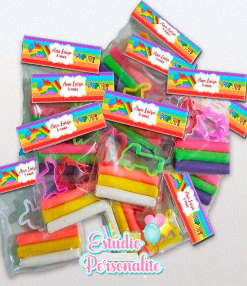 Kit Massinha Fidget Toys Pop It