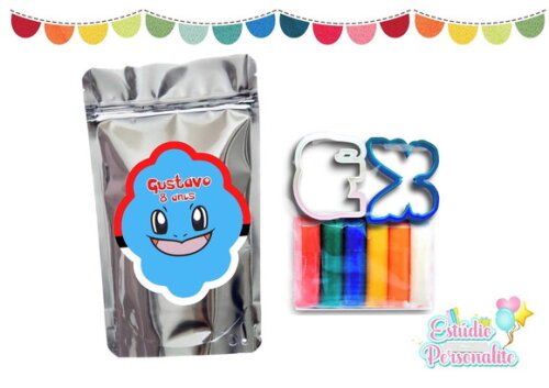Kit Massinha no Saquinho metalizado Pokémon