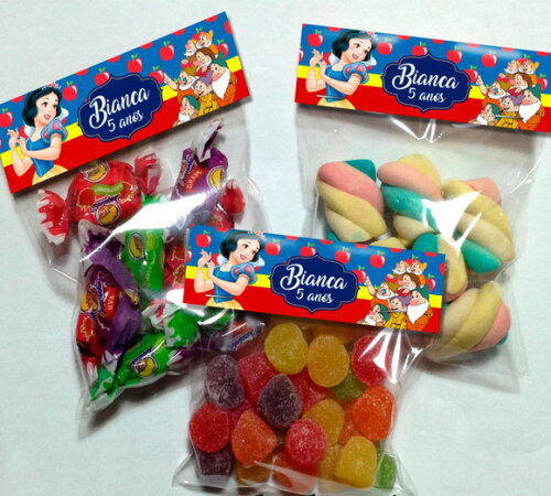 Lapela com Saquinho Vazio Branca de Neve
