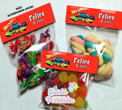 Lapela com Saquinho Vazio Hot Wheels
