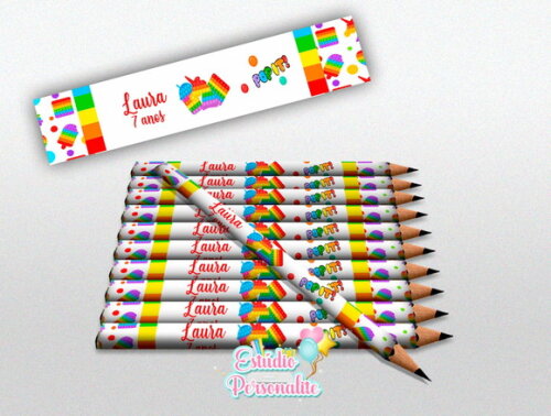 Lápis Fidget Toys Pop It