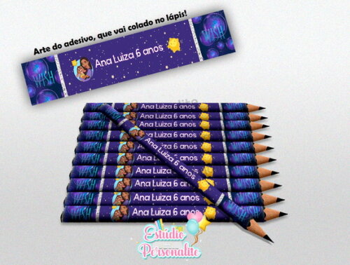 Lápis Personalizado Filme Wish: o Poder dos Desejos