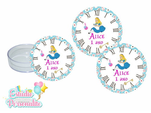 Latinha Acrílica Alice no País das Maravilhas
