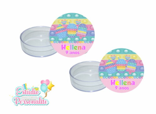 Latinha acrílica Fidget Toys Pop It