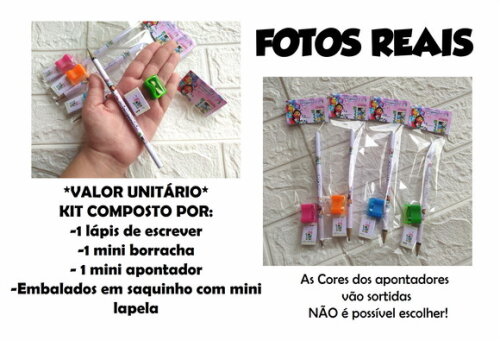 Lembrancinha Kit Escolar Completo Minions