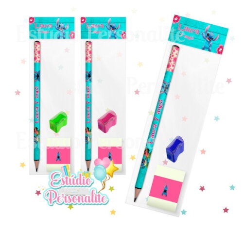 Lembrancinha Kit Escolar Completo Lilo e Stitch