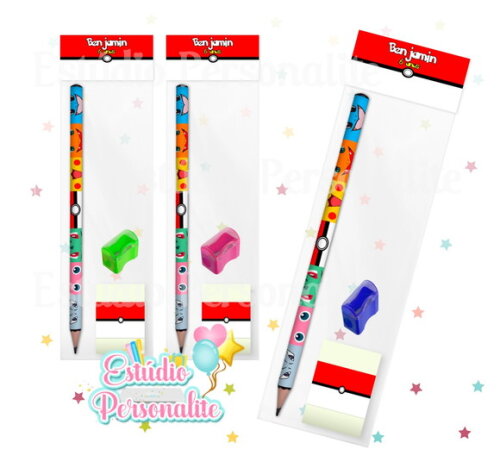 Lembrancinha Kit Escolar Completo Pokémon