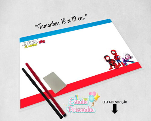 Lembrancinha Plastificada Spidey e Seus Amigos