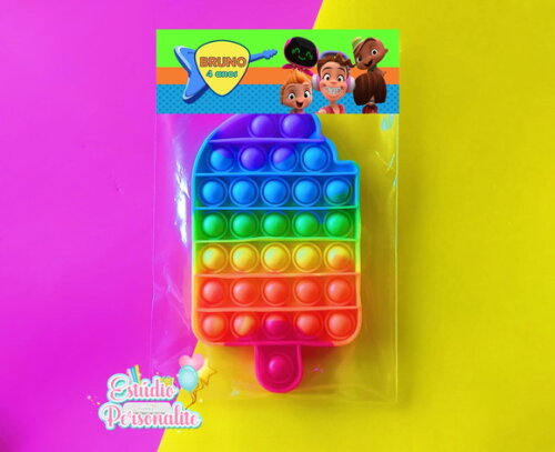 Lembrancinha Pop It MiniBeat Power Rockers -Leia a descrição