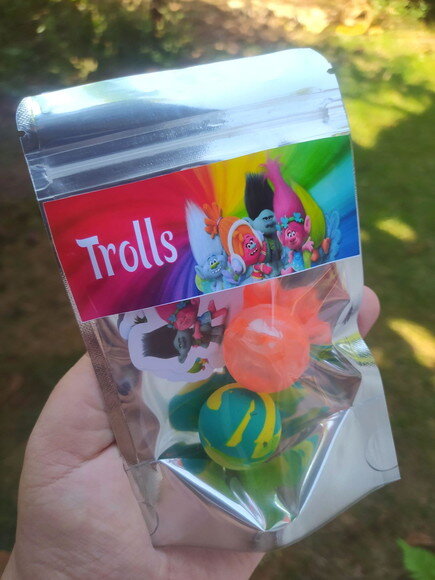 Lembrancinha Trolls Bolinha Pula Pula