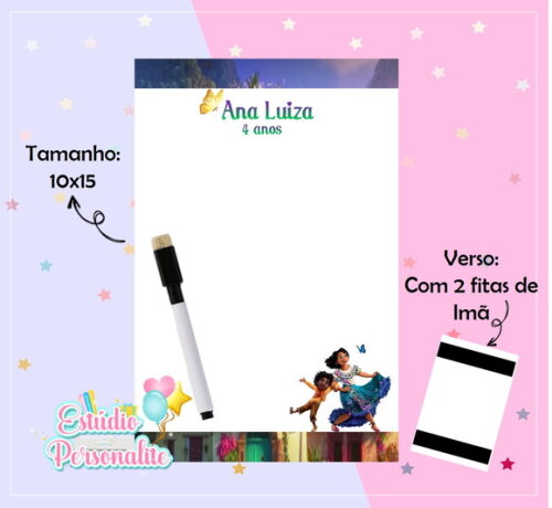 Lousa Magnética Encanto Disney