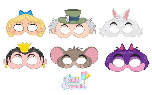 Máscaras Alice no País das Maravilhas
