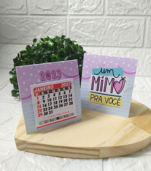 Mimo para Cliente - Mini Calendário de Mesa 2023