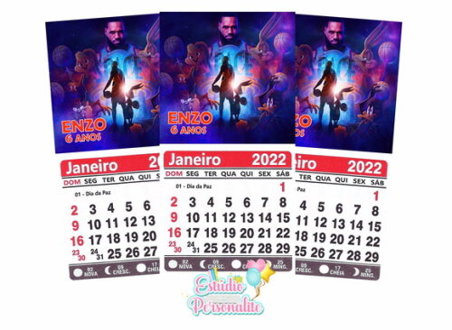 Mini Calendário 2022 Space Jam Um Novo Legado