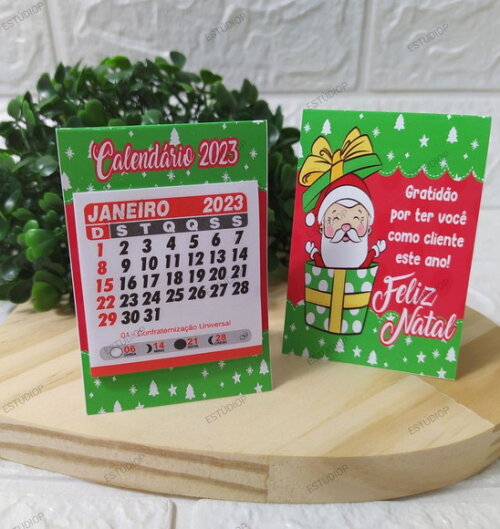 Mini Calendário 2023-mimo Natal
