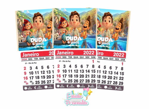 Mini Calendário 2024 Luca Disney