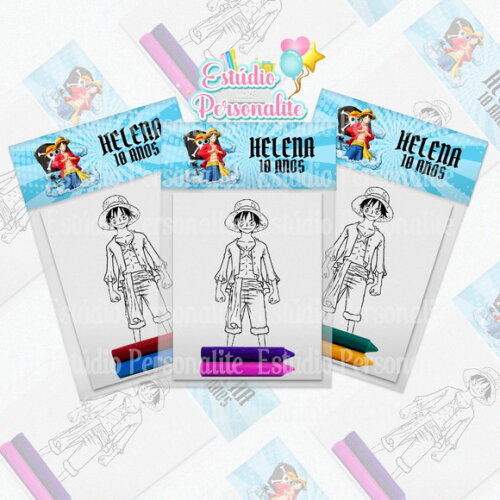 Mini Kit de Colorir One Piece