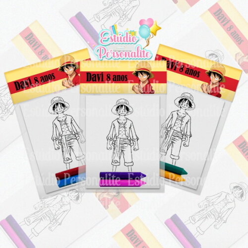 Mini Kit de Colorir One Piece
