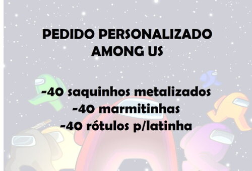 Pedido Personalizado Among Us