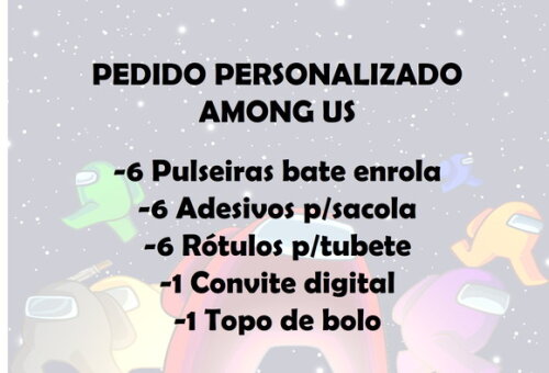 Pedido Personalizado Marina - Among Us