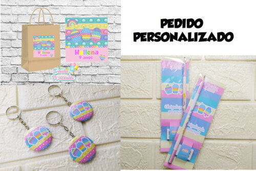 Pedido Personalizado Suzi / Tema Fidget Toys Pop It