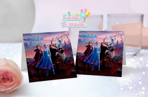 Plaquinha de Mesa Frozen 2