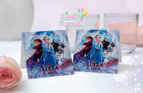 Plaquinha de Mesa Frozen 2