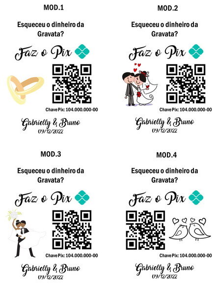 Plaquinha De Mesa Casamento - Faz O Pix