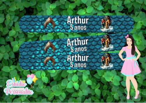 Pulseira Bate Enrola Aquaman