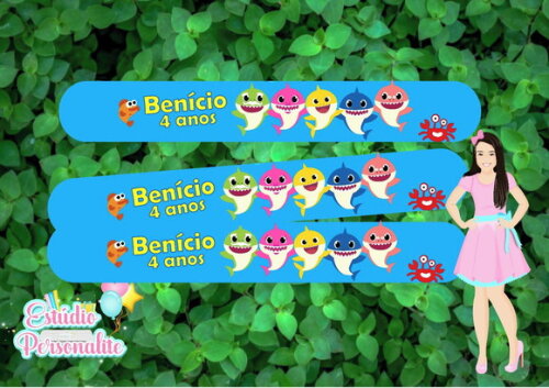 Pulseira Bate Enrola Baby Shark