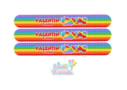 Pulseira Bate Enrola Fidget Toys Pop It