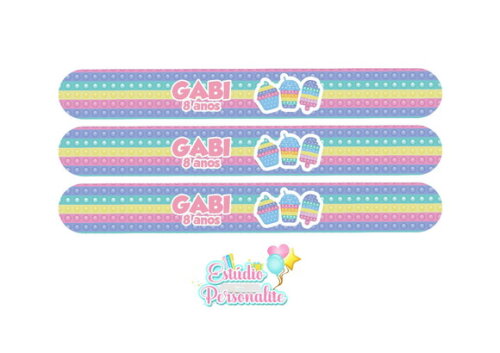 Pulseira Bate Enrola Fidget Toys Pop It