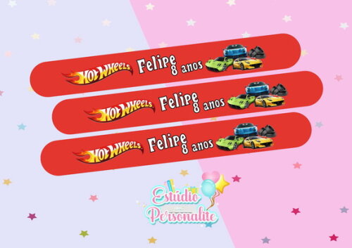 Pulseira Bate Enrola Hot Wheels