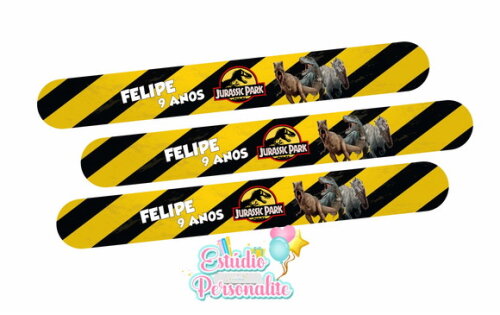Pulseira Bate Enrola Jurassic Park