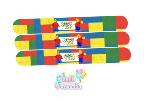 Pulseira Bate Enrola Lego