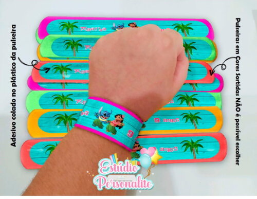 Pulseira Bate Enrola Lilo e Stitch