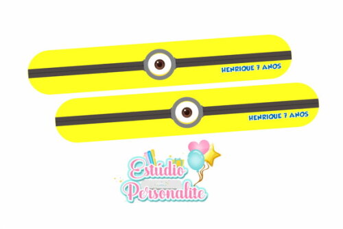 Pulseira Bate Enrola Minions