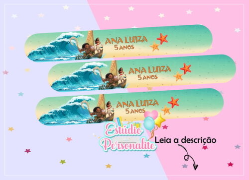 Pulseira Bate Enrola Moana