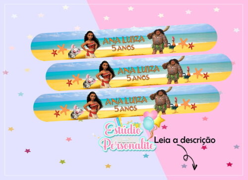 Pulseira Bate Enrola Moana