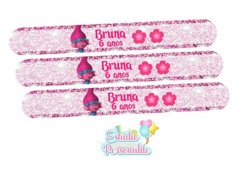Pulseira Bate Enrola Poppy Trolls