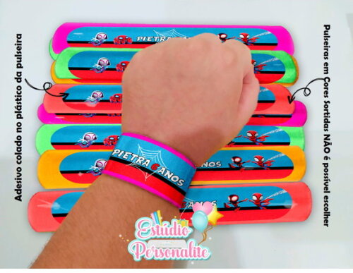 Pulseira Bate Enrola Spidey e Seus Amigos Espetaculares