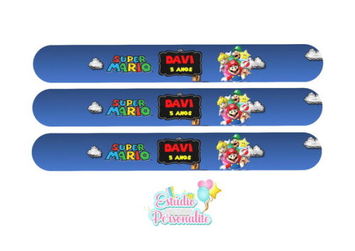 Pulseira Bate Enrola Super Mario