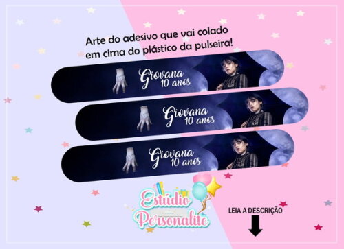 Pulseira Bate Enrola Wandinha Addams