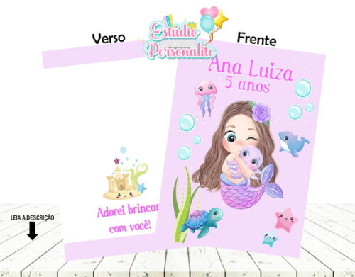 Revista de Colorir 14x10 Sereia