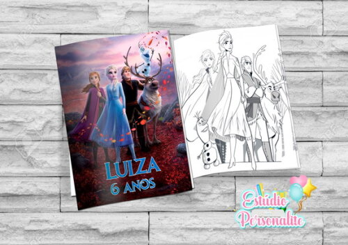 Revista de Colorir Frozen 2